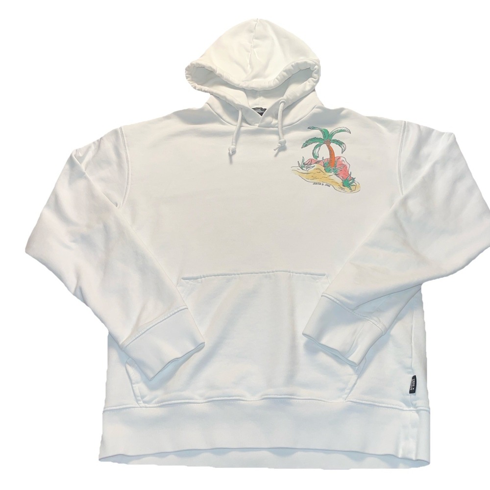 Scotch and Soda Hoodie Size S Unisex 2 Sided Tropical Felpa Organic Cotton